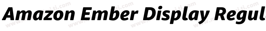 Amazon Ember Display Regular字体转换